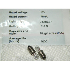 Bulbs Filament type - 12 Volts