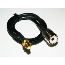 SMA Female (F) to UHF (F) patch cord adaptor