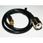 SMA Male (M) to UHF (F) patch cord adaptor