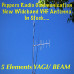 VHF Antenna 5 Element Yagi Directional Signal HIGH GAIN Low SWR!